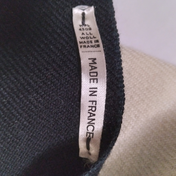 Made In France Wool Checkered Plaid Fringe Casual Business Scarf - Picture 3 of 3